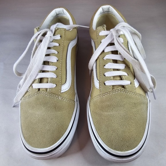 Vans Old Skool Tan Suede Canvas Low Top Sneakers Shoes Women US 7.5 Mens US 6.0 - Picture 3 of 9